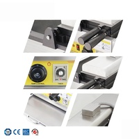 Nouvel appareil à gaufres électrique commercial avec logo personnalisé, modèle pièce de monnaie japonaise dorée, ensemble de 4 pièces, pour gâteaux en forme de pièce de 10 Yen, pour snacks