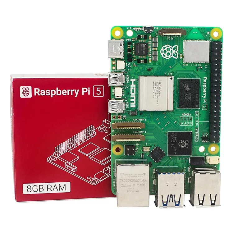 AIsmartlink 4GB 8GB Raspberry Pi 5 Placa DE DESARROLLO Raspberry PI 5 Generación 5B placa base Python programación AI Kit