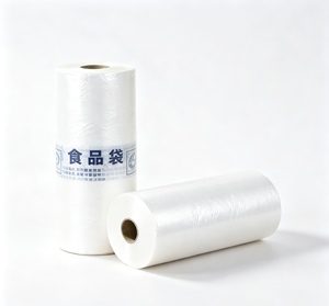 ถุงขยะพลาสติก LDPE เกรดอาหาร แบบม้วน ปิดผนึกด้วยความร้อน พิมพ์ลายสกรีน สีขาว - Product Image 2
