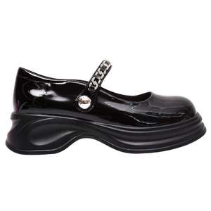 Zapatos de plataforma Mary Jane de charol negro - Product Image 1