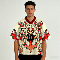 Camiseta Oversize Boxy Personalizada de Algodón 100% de 300 g/m² para Hombre, Estilo Retro Americano con Estampado de Letras, Venta al por Mayor de Ropa Urbana