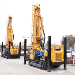300meter Depth Diesel portable water well drill rig machine hard rock drilling rig for deep wells