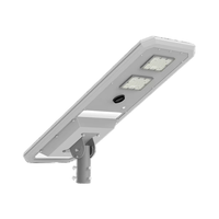 Lampadaires solaires LED pour autoroute en aluminium étanches IP66, panneau PV monocristallin 100W pour routes et parkings, certifiés CE