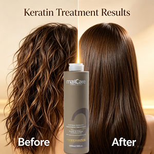 Maxcare OEM ODM Crema Alisadora de Cabello con Keratina Brasileña, <span class=keywords><strong>Tratamiento</strong></span> Capilar con Keratina para Uso en Salón - Product Image 1