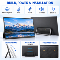 Écran portable OEM 23,8 pouces FHD IPS, double Type-C, support pliable, moniteur de jeu