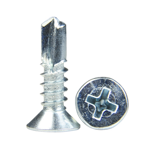High Quality DIN 7504 P SDS CSK #6#8 4.2 4.8 Steel <b>Flat</b> Head Self Drilling <b>Screw</b> with Zinc Finish - Product Image 4