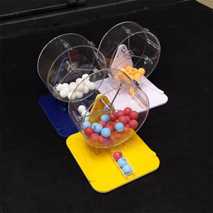 Nouveau jeu de <span class=keywords><strong>bingo</strong></span> manuel en acrylique transparent avec 40 boules multicolores, machine à <span class=keywords><strong>bingo</strong></span> - Product Image 3