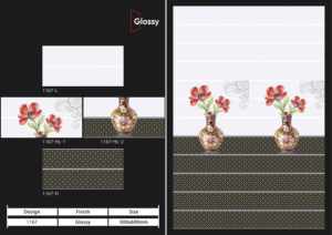 Azulejos de cerámica premium para paredes de 300x600 mm, para baño y cocina, con acabado brillante, mate, efecto azúcar tallado, diseño de pared interior de lujo. - Product Image 3