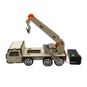 Kit de Grúa de Madera para Armar, Material Educativo de <span class=keywords><strong>Ciencia</strong></span> para Estudiantes, Autoensamblaje, Material Didáctico para Niños, Plástico <span class=keywords><strong>y</strong></span> Metal - Product Image 5