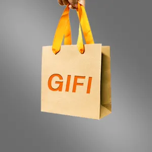 Saco de papel personalizado impresso logotipo roupa de luxo saco de papel da compra charmoso saco de presente reciclável com fita corda