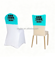 Housses de chaise personnalisées en impression 3D Éthiopie – Ajoutez votre logo, photo ou texte – Housses de chaise extensibles en polyester et élasthanne personnalisées