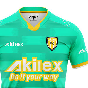 <span class=keywords><strong>2023</strong></span> Akilex Sporty Teamwear 100 Haute Qualité Polyester SoccerWear Professionnel Conception Personnalisée Sublimation Hommes Football T-shirts - Product Image 2