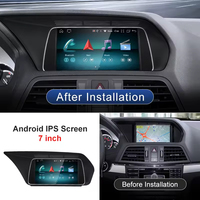Radio GPS para Auto Android 14 de 7 Pulgadas para Mercedes-Benz Clase E W207 A207 C207 con CarPlay Inalámbrico y Android Auto
