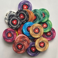 Jetons de poker en céramique WPT de haute qualité, 39 mm, 10 g, non toxiques, écologiques, en stock usine pour clubs de poker, cadeaux d'entreprise, soirées de jeu à domicile