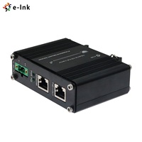 Injecteur PoE 60W 2.5G 802.3at actif, rail DIN, adaptateur injecteur Ethernet industriel, sortie 48V CC, vente en gros
