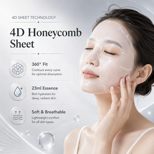 แผ่นมาส์กหน้า Natural Beauty Radiance ผสมอัลฟ่าอาร์บูติน สำหรับการดูแลผิวก่อนงานอีเว้นท์ - Product Image 4