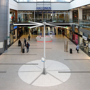 Ventilador de pedestal Airpole comercial Julai de 18 pies y 5500mm para cafetería, soporte comercial, Pedestal, ventilador de columna grande - Product Image 2