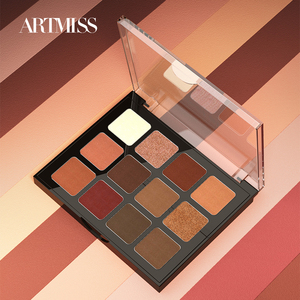 Custom 12 Colors <strong>High</strong> <strong>Pigmented</strong> Nude Shimmer Glitter Sombras De Ojos Waterproof Cosmetics Eye Makeup <strong>Eyeshadow</strong> Palette - Product Image 4