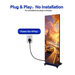 Pantalla LED móvil de alta definición controlada por WiFi, tótem LED de publicidad digital P1.86 P2 P2.5 para tiendas de centros comerciales - Product Image 2