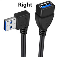 Cable de Extensión USB 3.0 en Ángulo de 90 Grados, con Blindaje Trenzado de PVC, Longitud de 1m, para Cámara de Computadora, Precio de Fábrica, MOQ 500
