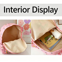 Sac à dos étudiant personnalisé tendance avec motif capybara imprimé, léger, bretelles réglables, respirant et décompression