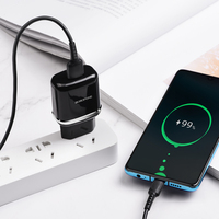 Chargeur rapide BOROFONE BA36A à port unique QC3.0 haute vitesse (UE)