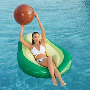 Flotador Inflable de Aguacate con Pelota, Flotador Grande para el Verano, Juguete Inflable para Piscina, Playa, Fiestas, Adultos - Product Image 5