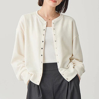 Hochwertige Damen Casual Knopfleisten-Strickjacke Herbst Winter Mode Damen Streetwear Mantel Oberbekleidung für den Alltag