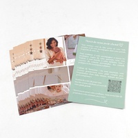 Pochette pliante personnalisée pour affiche imprimée offset, en carton, papier d'art et carton ondulé, pour dépliant et prospectus