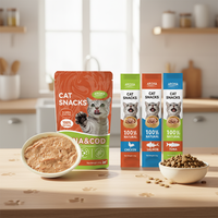 Friandises pour chats de qualité supérieure avec logo personnalisé, nourriture humide crémeuse à la viande de lapin, soutien nutritionnel pour la santé des articulations, sans [ingrédients].