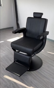 Chaise de coiffure de luxe décontractée, chaise de salon de coiffure haut de gamme, chaise robuste, chaise de coiffure, chaise à revêtement huilé, chaise rétro - Product Image 5