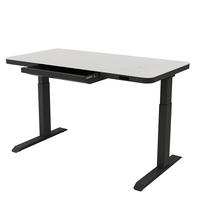 Bureau assis-debout électrique réglable en hauteur pour télétravail, ergonomique et intelligent