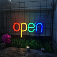 Lampu Neon LED Terang Ultra Warna-warni untuk Dekorasi Dinding, Papan Nama Bisnis, Huruf Bercahaya Warna-warni