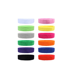 Diadema DE <span class=keywords><strong>TENIS</strong></span> antideslizante que regula el calor, resistente a los olores, absorbe el sudor, algodón de rizo, diadema para niños, banda para el sudor con logotipo - Product Image 6