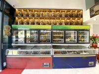 Vitrine Réfrigérée Combinée Haut de Gamme Mère-Fils à Refroidissement par Air, Grande Capacité Personnalisée, Présentoir Intégré pour Supermarché