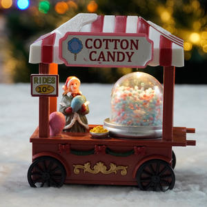 ร้านขายขนมสายไหมคริสต์มาส พร้อมฟังก์ชั่นหมุน และไฟ LED ของตกแต่งคริสต์มาส 2025 - Product Image 1