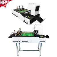 Chicai Mini Desktop penuh otomatis tunggal Pass Printer Inkjet kecepatan tinggi 40m/menit untuk kotak tas pencetakan amplop kardus