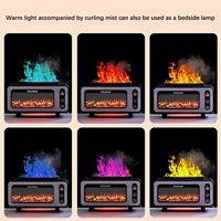 Ce Rohs Smart Usb Aroma Defuser 230Ml Portable Ultrasonic Fire Flame Fireplace Air Humidifier Diffuser
