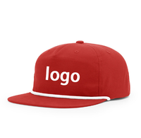 Topi Trucker 256 Unisex Richardson hitam putih musim panas kualitas tinggi topi Snapback 5panel kustom dengan tali