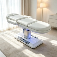 Table de massage et de soin pour cils, chaise de salon de beauté inclinable et confortable pour spas, esthéticiennes, maquillage et massages faciaux