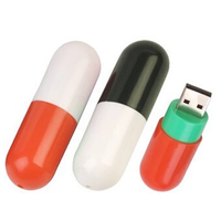 Flashdisk USB Bentuk Pil USB 3.0/2.0 Portabel, Harga Pabrik Logo Kustom Hadiah Promosi Bisnis Unik