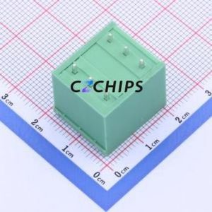 KF2EDGKVCH-5.08-2*3P Plug-in Terminal Block Through hole,P=5.08mm Connector Board-to-Board / Socket - Closed 2x3P 5.08mm Green - Product Image 2