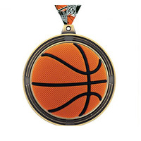 Médaille de sport de basketball de haute qualité, technique d'impression UV, taille personnalisée, récompense de compétition, vente en gros d'usine