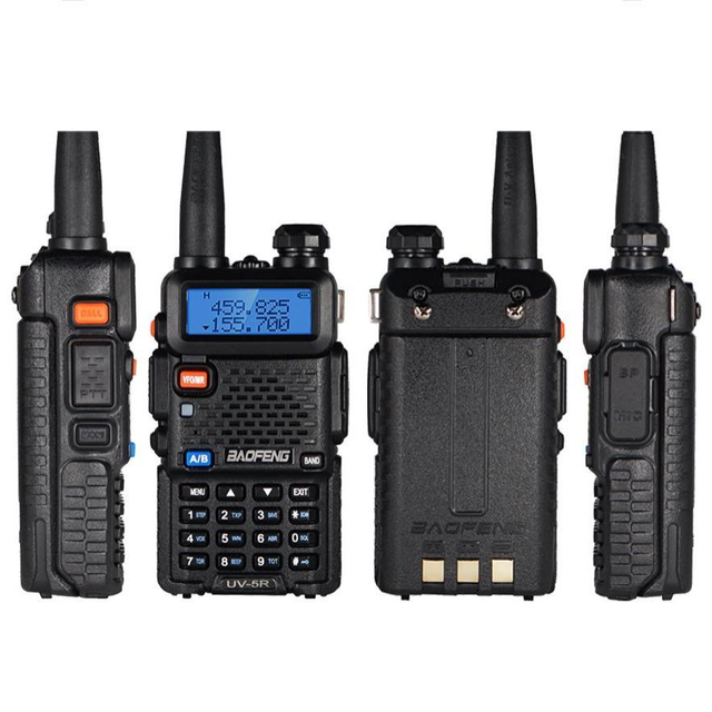 Original Baofeng UV-5R Walkie Talkie 5W 1800mAh Battery Dual Band Handheld Two Way Radio FM Ham Radio baofenguv5r baofeng uv 5r