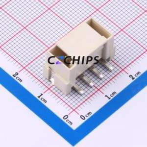 W396113K-4PW2411 Wire-to-Board Pin Header SMD,P=3.96mm Connector 1x4P 3.96mm Vertical Mount VH - Product Image 1