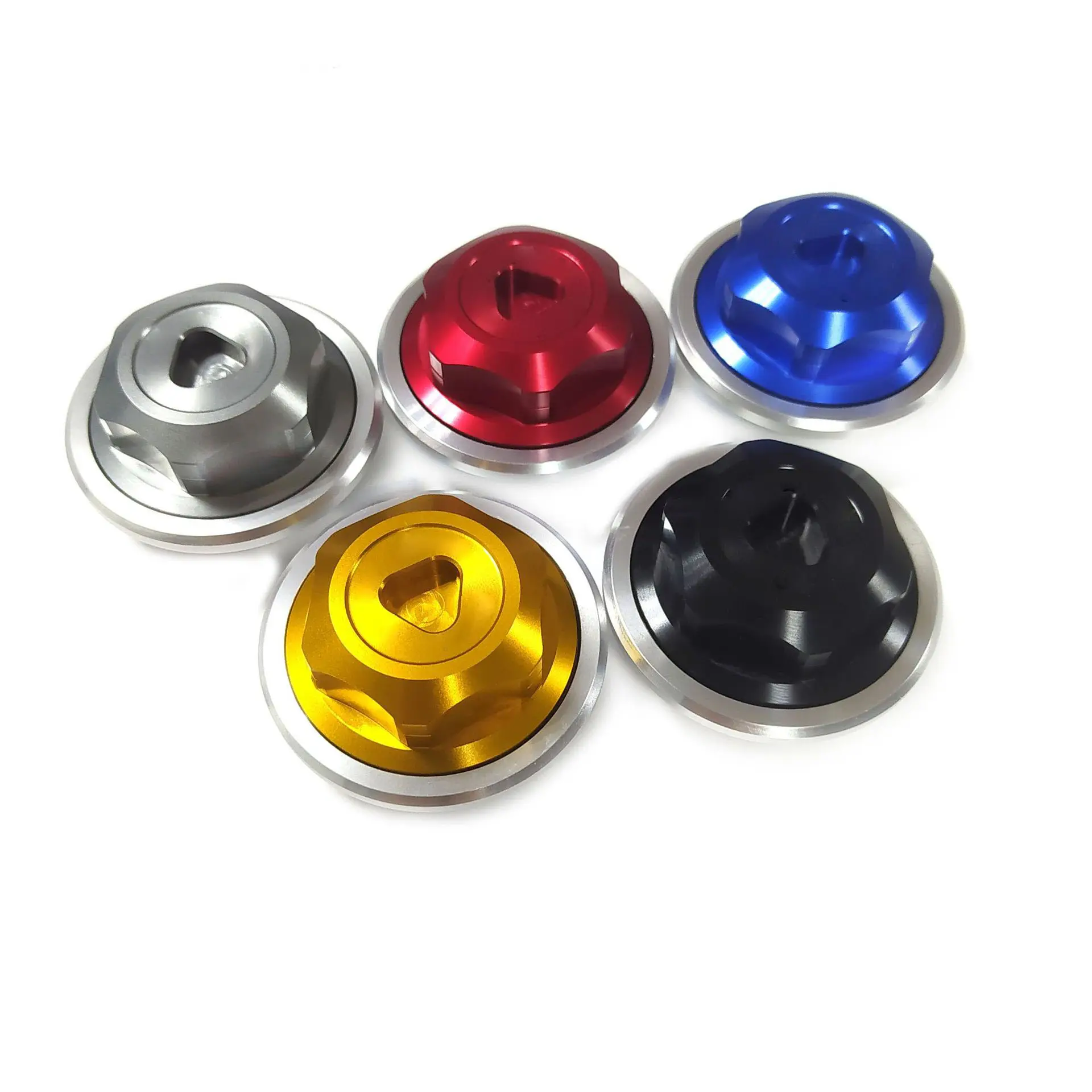 Colorful decoration CNC Aluminum Alloy Accessories for front fork wheel frame Shock Absorb Cover Kit for motorcycle