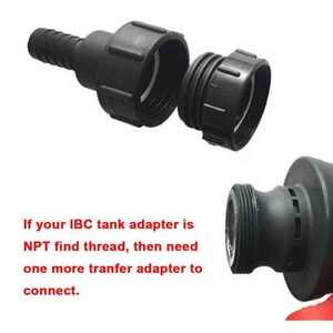 S60 X 6 Water Adapter to 12mm, 19mm, 25mm, 32mm, 38mm, 50mm for Tube PE Quick <b>Valve</b> IBC Water Tote <b>Valve</b> Water Butt Quick <b>Valve</b> - Product Image 4