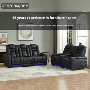 Divano multifunzionale in vera pelle Cinema per la vita di lusso accessibile per la <span class=keywords><strong>casa</strong></span> del palazzo o il pavimento piatto Video mobilia della stanza - Product Image 6