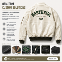 Blouson universitaire en cuir blanc personnalisé, broderie de patchs tissés sur mesure, blouson aviateur pour homme, streetwear, moto, fabricant OEM