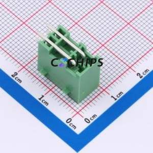 DB2ERHBG-3.5-2*2P-GN Plug-in Terminal Block Bent Lead Through Hole,P=3.5mm Board-to-Board / Socket Closed Snap Fixing 2x2P 3.5mm - Product Image 2